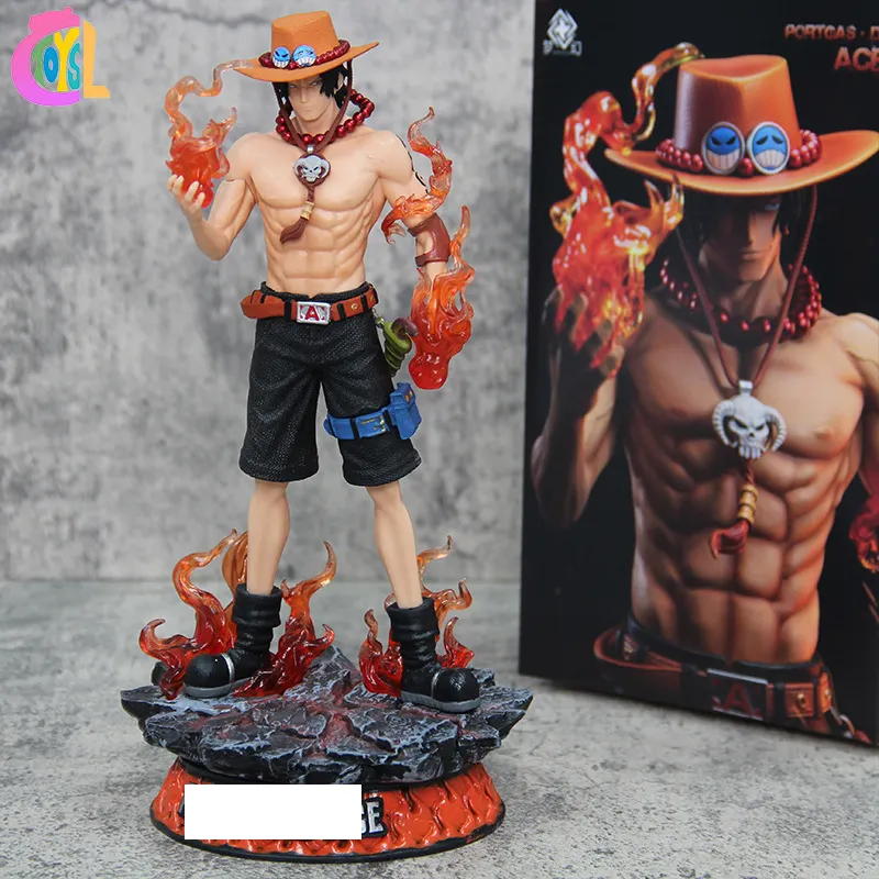 GY Figuras de One Pieced GK Dream Flame Ace Reduced Edition Action-Figur-Modell-Spielzeug Statue Geschenk Animation