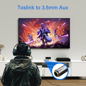 โรงงาน ZOGUO ขายส่ง<span class=keywords><strong>สาย</strong></span><span class=keywords><strong>แปลง</strong></span>เสียง Elecan แบบออปติคอลชายไปหญิง 3.5 มม. พร้อมปลอกหุ้ม PVC - Product Image 5