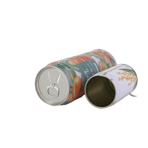 Lata de bebida de hojalata Jinko con anillo de sellado metálico vacío, fácil de abrir, lacada y serigrafiada para bebidas energéticas - Product Image 1