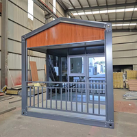 Vente chaude Simple Nouveaux Produits Maison De Conteneur Toit Triangulaire Avec Clôture Facile À Assembler Maison De Conteneur