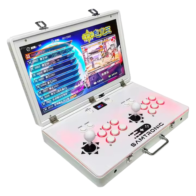 Double 21-inch Pandora New Flip Folding Home Arcade Machine Portable Metal Glass Rocker Game Console Coin-Operated Multi-Player