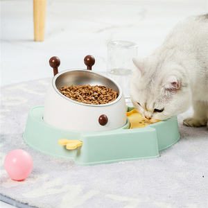 Automatische Katzen schale Hund Wasser Feeder Schüssel Katze Kätzchen trinken Edelstahl Hund Trinkwassers chale - Product Image 3