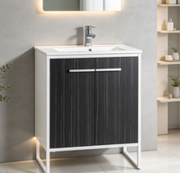 Meubles-lavabos contemporains autoportants au design moderne pour salle de bain