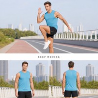 Canotta da Corsa Senza Maniche di Alta Qualità con Logo Personalizzato, Abbigliamento Sportivo per Maratona e Palestra, Servizio OEM ODM, Design Personalizzato
