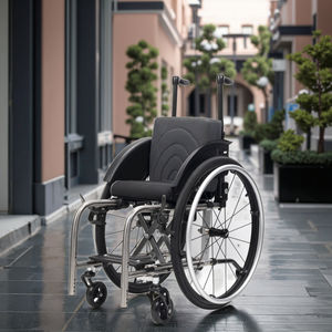 Sedia a Rotelle Sportiva Pieghevole Manuale CE SHIPENG con Ruote a Raggi in Lega di Titanio Nera Personalizzate per Bambini, Larghezza Seduta 28-36CM - Product Image 1