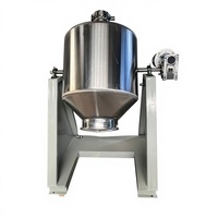 Mélangeur de poudre rotatif 3D en acier inoxydable 100L pour laboratoire chimique, SS304, pour herbes, épices, aliments secs industriels