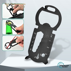Tarjeta de herramientas EDC multifuncional con cabeza redonda grande, abridor de botellas creativo, llavero, tarjeta de herramientas portátil - Product Image 5
