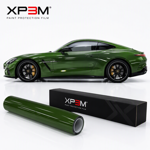 Film de protection de peinture (PPF) en vinyle TPU brillant OEM vert Racing XP3M 7,5 mil, auto-réparant, anti-rayures, anti-jaunissement, avec canaux de décompression d'air - Product Image 1