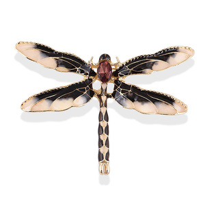 Broche Libellule Vintage en Cristal Tendance, Grande Broche Insecte pour Femme, Épingles, Bijoux de Mariage, Accessoires - Product Image 2