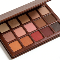 Palette de fards à paupières personnalisée 15 couleurs nudes lumineuses/métalliques mates imperméables pour les tons de peau foncés et clairs