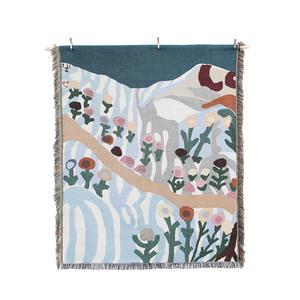 Manta de hilo estilo INS personalizada y engrosada, tapete para exteriores, manta para camping y picnic, tapiz decorativo para colgar <span class=keywords><strong>en</strong></span> <span class=keywords><strong>la</strong></span> <span class=keywords><strong>pared</strong></span> - Product Image 5