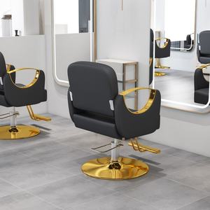 Silla de Peluquería Giratoria de Acero Inoxidable de Lujo Mia New Entry, Silla de Peluquería con Elevación, Silla de Barbería para Tintes y Permanentes - Product Image 4