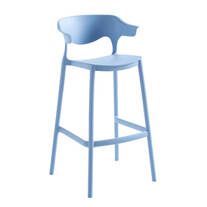Tabouret <span class=keywords><strong>de</strong></span> <span class=keywords><strong>bar</strong></span> empilable en plastique, style nordique minimaliste moderne, pour la maison, le salon, la salle à manger, <span class=keywords><strong>chaise</strong></span> haute design créative - Product Image 1