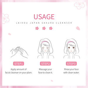 LAIKOU 50g Hidratante Extracto <span class=keywords><strong>de</strong></span> Sakura Control <span class=keywords><strong>de</strong></span> aceite Lavado <span class=keywords><strong>DE</strong></span> <span class=keywords><strong>CARA</strong></span> <span class=keywords><strong>Limpiador</strong></span> facial 50g - Product Image 6