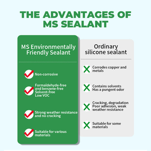 Mastic MS écologique et inodore <span class=keywords><strong>pour</strong></span> le <span class=keywords><strong>collage</strong></span> et l'étanchéité Pâte de <span class=keywords><strong>colle</strong></span> blanche en céramique transparente imperméable et résistante à la moisissure - Product Image 6