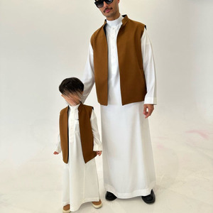 Chaleco Infantil Árabe Personalizado de Doble Cara para Niños, Estilo Dubái, para Invierno y Primavera, Listo para Ramadán - Product Image 1