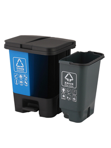 Rác Tái Chế Thùng Rác Hai Ngăn Rõ Ràng Lưu Trữ Thùng Rác Thùng Rác Thùng Rác - Product Image 6