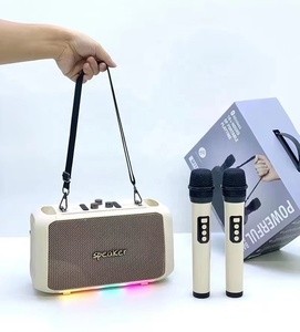 M119 Hot Microphone Portable Speakers Super Boombox Bass Home Party <strong>Karaoke</strong> Speaker Wireless Outdoor Music <strong>Player</strong> With Dual Mic - Product Image 2