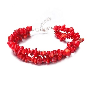 Wholesale Natural Stone Beads Crystal Agate Double Layer Healing Crystal Beaded <b>Bracelet</b> for Women Girls - Product Image 4