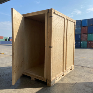 Wooden Crate Solid <b>Box</b> Perforated Durable Logistic <b>Storage</b> Container - Product Image 1