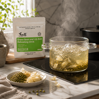 Thé aux fleurs de mungo naturelles Aurorabloom de qualité supérieure, sans caféine, rafraîchissant pour l'été, en sachets, thé santé sans soufre