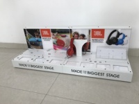 Casque acrylique présentoirs haut-parleurs sans fil affichage comptoir étagère pour supermarché centre commercial et détaillant