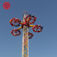 Tour interstellaire UFO Fun Fair Equipment Thrill Amusement Park Ride Interstellar Flying Twister Disque Soucoupe Disco UFO Tower