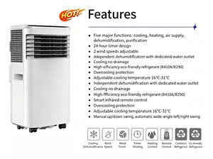 Climatiseur Portable de Gros pour Usine, Réfrigérant R290, Oscillation Automatique, Climatiseur Mobile avec Fonction de Déshumidification Indépendante - Product Image 6