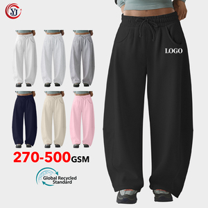Pantalons <span class=keywords><strong>de</strong></span> jogging amples et confortables pour femmes, en polyester/coton <span class=keywords><strong>doublé</strong></span> <span class=keywords><strong>de</strong></span> polaire respirant et écologique, avec cordon <span class=keywords><strong>de</strong></span> serrage - Product Image 1