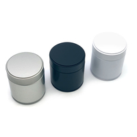 Vente en gros d'usine de boîte de conserve ronde hermétique pour bonbons thé chimique poudre de café boîte de conserve Matcha avec couvercle à vis