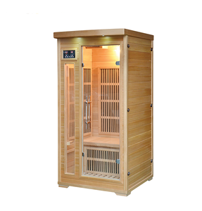 ห้องซาวน่าไฟฟ้าสำหรับใช้ในบ้านที่เป็นมิตรกับสิ่งแวดล้อม พร้อมฟังก์ชั่นไอน้ำแห้ง  อะคริลิกป้องกันรังสียูวี และไม้เฮมล็อกแท้  พร้อมระบบนวดแบบซ่อนกล้อง - Product Image 2