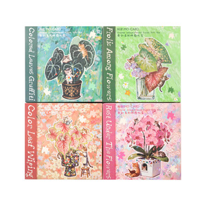 Een doos met stickers Bloemen & Bladeren Katten Serie Assortiment Vormen Puzzel Cadeauset: Bloemige & Botanische DIY Decoratieve Stickers - Product Image 5