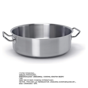 Casseruola in Acciaio Inox 32cm Serie 9200 di Grado Professionale Compatibile con <span class=keywords><strong>Induzione</strong></span> Lavabile in Lavastoviglie - Product Image 2