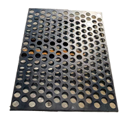 Grille perforée en fil métallique noir – Filtres résistants à l'usure et aux chocs avec pliage pour applications minières et de carrière