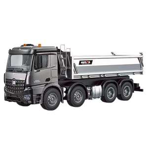 Huina 1536PRO 1:14 Camion benne télécommandé en alliage avec 13 canaux, action de déchargement réaliste et sonore - Product Image 3