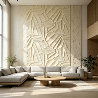 Revêtement mural flexible en pierre, motif feuille de tortue 3D en relief, léger, pour murs décoratifs d'hôtels et d'homestays