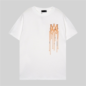 Nuova T-Shirt da uomo estiva a maniche corte in cotone 100% <span class=keywords><strong>tinta</strong></span> <span class=keywords><strong>unita</strong></span> da uomo di marca T-Shirt firmata - Product Image 4