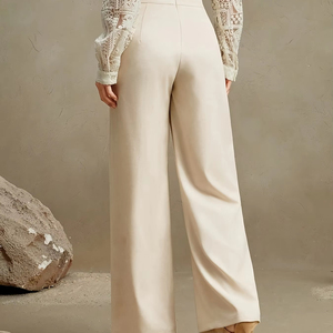 <span class=keywords><strong>Pantaloni</strong></span> <span class=keywords><strong>donna</strong></span> autunno nuovo stile <span class=keywords><strong>lunghi</strong></span> <span class=keywords><strong>pantaloni</strong></span> <span class=keywords><strong>larghi</strong></span> Casual a gamba larga sensuale drappeggio invisibile con cerniera <span class=keywords><strong>pantaloni</strong></span> <span class=keywords><strong>lunghi</strong></span> alla moda da <span class=keywords><strong>donna</strong></span> - Product Image 5