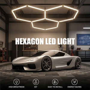 New Design Hexagonal LED Garage Lights-Waterproof Bright Easy Installation for <strong>Car</strong> <strong>Detailing</strong> &amp; Landscape/Garden Use - Product Image 1