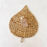 Set de table tissé en feuilles de jacinthe d'eau, produits écologiques, fabriqué au Vietnam, décoration de table, set de table tissé, vente en gros