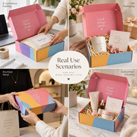 Boîte d'expédition personnalisée HONPAK, boîte postale pliable pour la logistique e-commerce, les kits de produits et les packs promotionnels