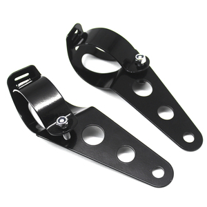 <span class=keywords><strong>Phare</strong></span> <span class=keywords><strong>rond</strong></span> LED <span class=keywords><strong>Vintage</strong></span> pour motos, feux de vélo de course, personnalisé, 6.5 pouces, avec support - Product Image 4