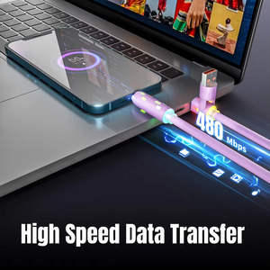 Câble USB-C OTG 480 Mbps <span class=keywords><strong>pour</strong></span> transfert de données, charge PD 60W, en alliage d'aluminium, <span class=keywords><strong>pour</strong></span> téléphone, ordinateur portable, imprimante, appareil photo, lecteur de codes-barres, appareil électrique - Product Image 6