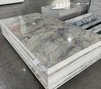 Panel de Pared de PVC con Recubrimiento UV, Lámina de Mármol de 3mm, 1220x2440mm, Fabricante Chino