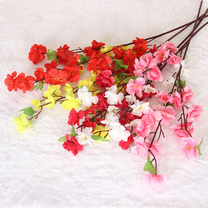 Branches artificielles de fleurs de pêcher Jessie, 63 cm, fleurs en soie rose pour mariage, décoration intérieure, utilisation en extérieur - Product Image 3