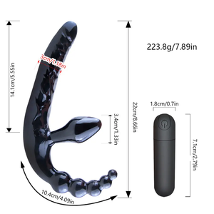 Dildo en silicone souple 3 en 1 pour <span class=keywords><strong>massage</strong></span> vaginal, vibromasseur, jouets sexuels pour femmes - Product Image 6