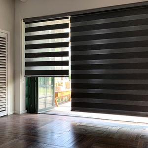 Persianas coreanas tipo cebra Axe, cortinas enrollables motorizadas con control automático de luz, modernas para el interior del hogar. - Product Image 2