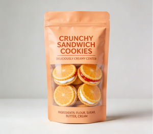 Échantillon Gratuit - Pochette Personnalisée à Fermeture Éclair, en PET/PE, pour Sandwichs et Biscuits, Hermétique, Fraîche, Robuste, Sûre et Stable - Product Image 6