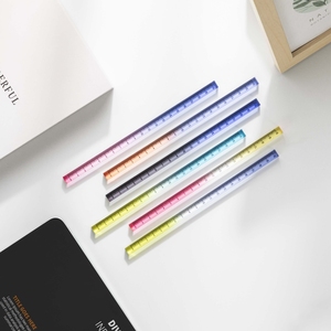 Regla Acrílica Transparente de 15 cm, <span class=keywords><strong>20</strong></span> cm, 30 cm, Regla Recta de Color Degradado, Herramientas de Medición para Estudiantes, Escuela, Hogar y Oficina con Centímetros - Product Image 3