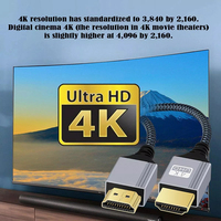 Haute vitesse pour HDMI 2.0 4K 60Hz 1080P câble Coaxial PVC veste tresse HDR pour PS4/PS5 lecteur Blu-ray 1-10m mâle HD moniteur DVD Pl